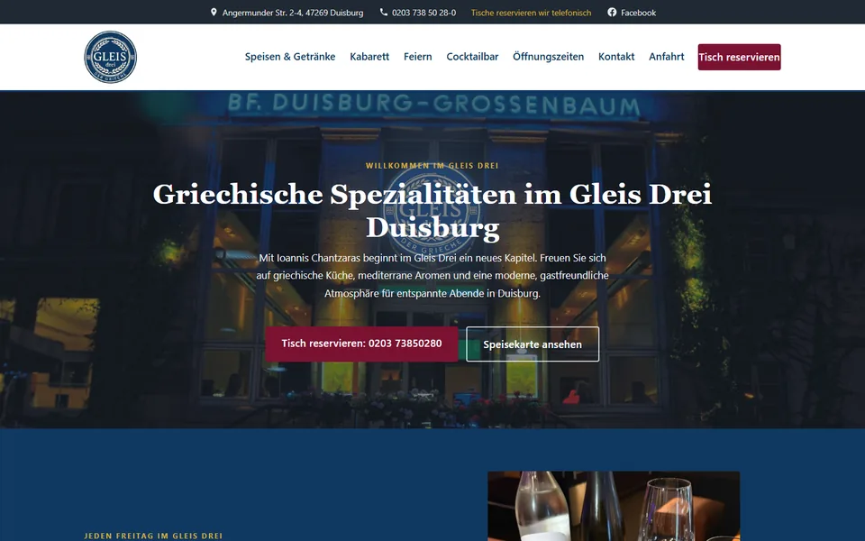 Startseite von gleisdrei.de