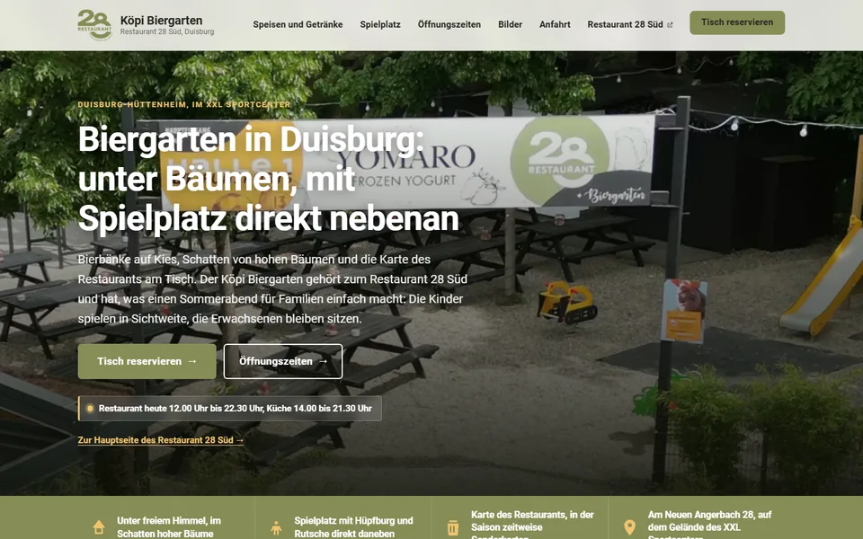 Startseite von koepi-biergarten.de